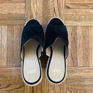 Johnston and Murphy Black Wedges